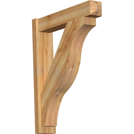 Ekena Millwork Funston Craftsman Rough Sawn Outlooker, Western Red Cedar, 6"W x 28"D x 34"H OUT06X28X34FST04RWR